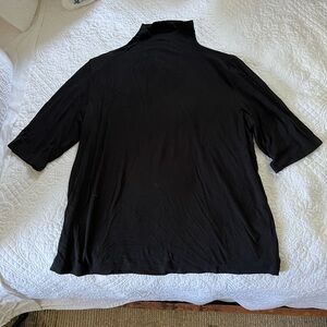 Vince Black Mock Neck Top